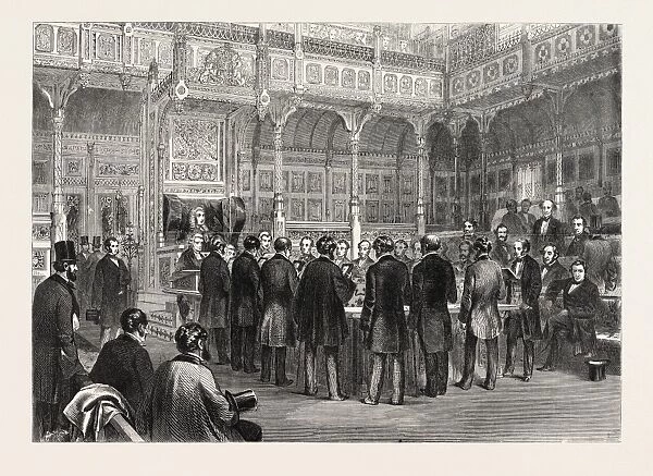 The House of Commons: Swearing-In of the Members, London, Uk, 1857