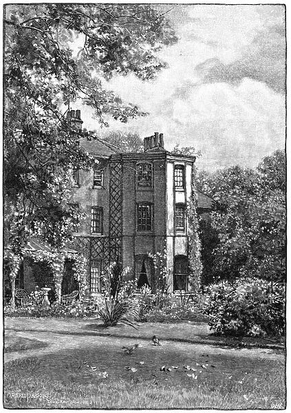 Down House, near Beckenham, Kent, from the garden. Home of Charles Darwin (1809-1882)
