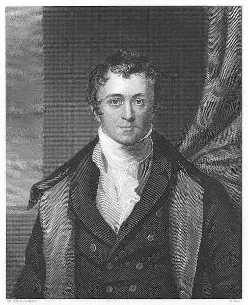 Humphry Davy (1778-1829) English chemist. Engraving after portrait by Sir Thomas Lawrence