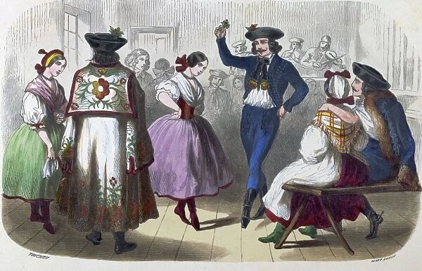 Hungarian Dancers By Auguste Trichon