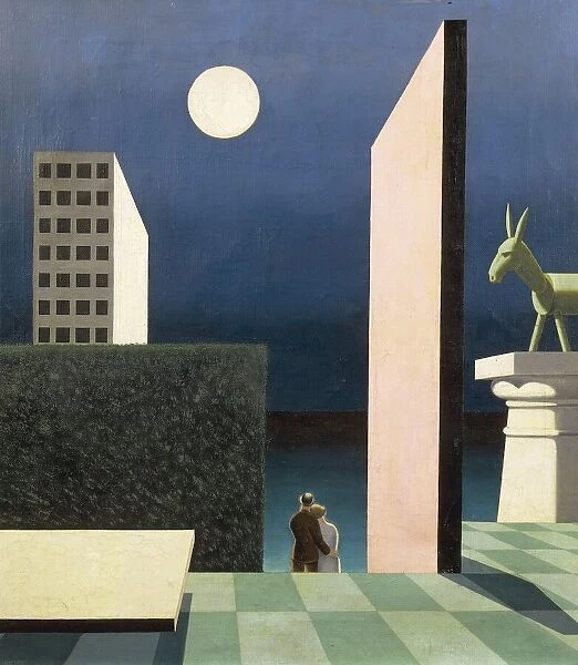 Hungary, Budapest, The Green donkey (Metaphysics), 1924