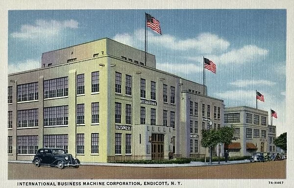IBM Corporation Building. ca. 1937, Endicott, New York, USA, INTERNATIONAL BUSINESS MACHINE CORPORATION, ENDICOTT, N. Y