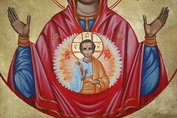 Detail of an icon in St Stephens Bulgarian church