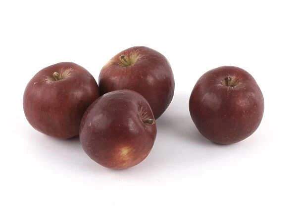 Ida Red apples on white background