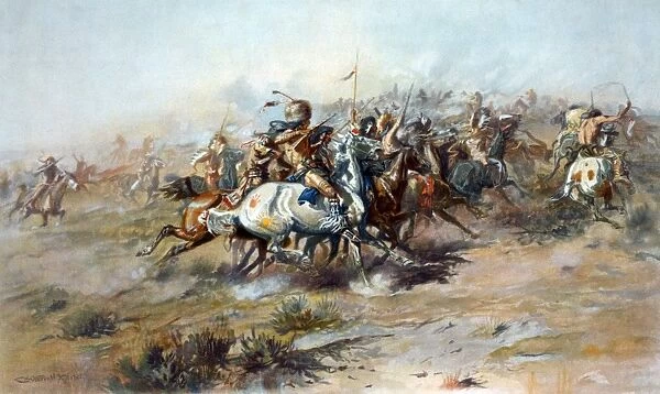 Illustration of Custer Fight 1903