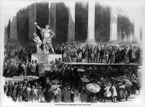 Inauguration of President James K Polk 1845