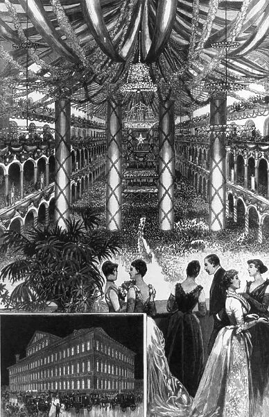 Inauguration reception for President Benjamin Harrison, Washington, D. C. 1889. Benjamin Harrison