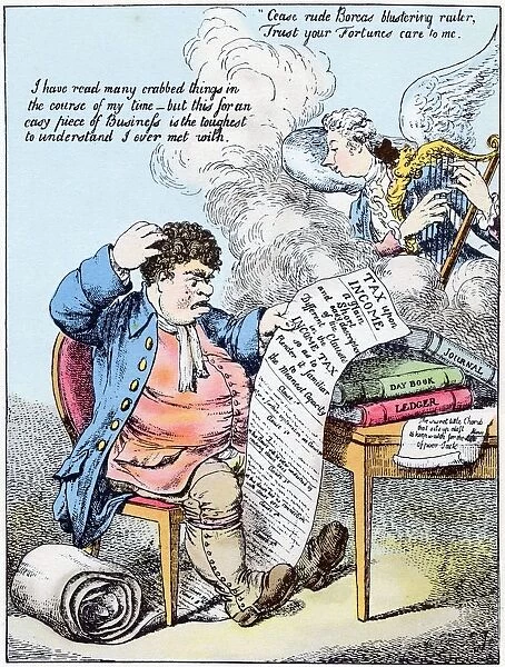Income Tax: John Bull scratches his head at William Pitts (1759-1806) introduction
