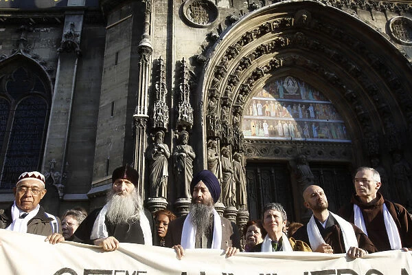 Inter-religious march for peace in Paris
