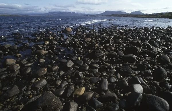 Ireland, Province of Connaught, County Galway, Connemara, surroundings of Kilkieran, low tide