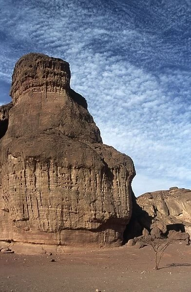 Israel, Negev Desert, Timna Valley Park, Eroded sandstone formations