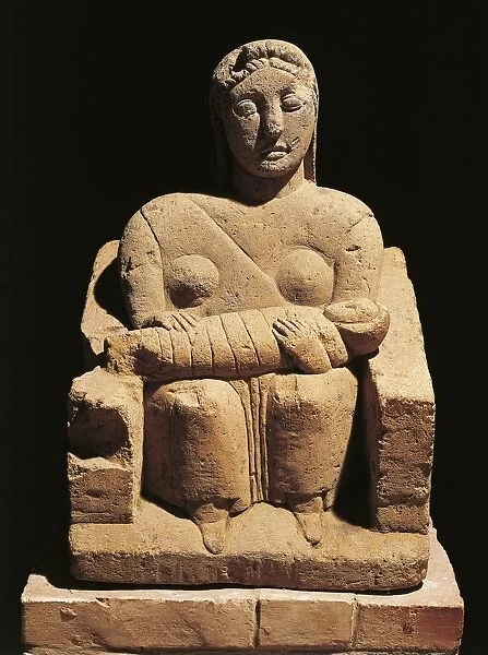 Italic civilizations, tufa votive offering dedicated to Mater Matuta, Italic Goddess of fertility
