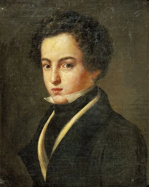Italy, Catania, Portrait of Italian opera composer, Vincenzo Bellini