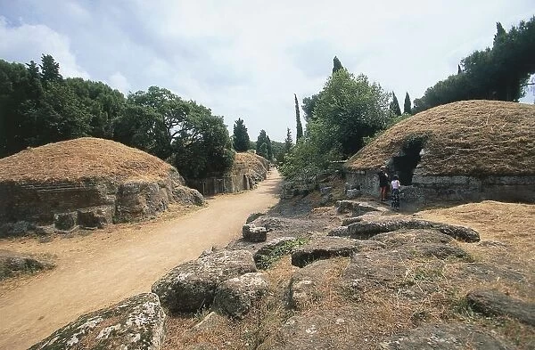 Italy, Latium Region, Cerveteri (Rome province), Etruscan necropolis