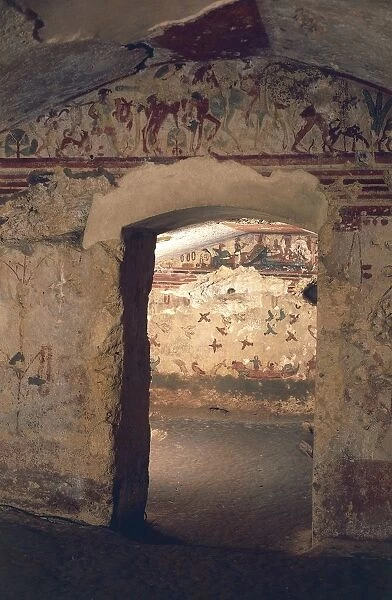 Italy, Latium Region, Viterbo Province, Tarquinia Etruscan Necropolises