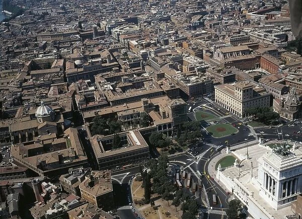 Italy, Lazio Region, Rome, Aerial view of Palazzo Venezia
