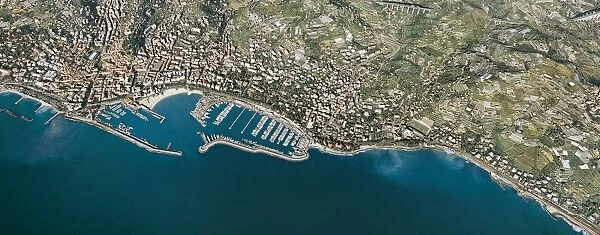 Italy, Liguria Region, Province of Imperia, San Remo, aerial view