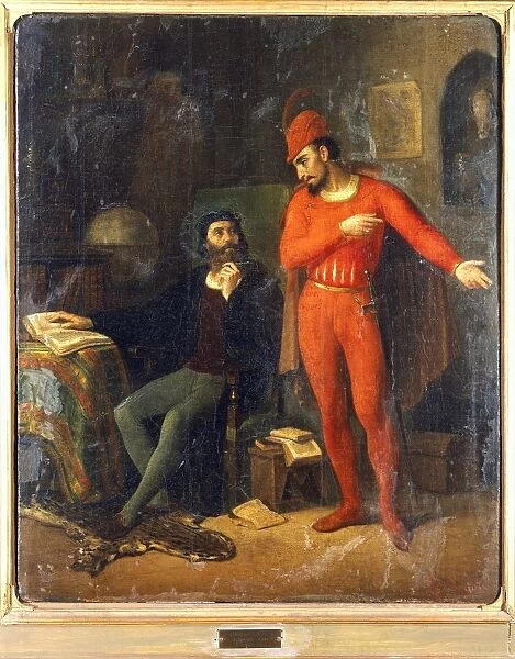 Italy, Lombardy, cremona, Faust and Mephistopheles