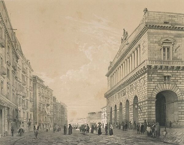 Italy, Naples, San Carlo Theatre, 19th century