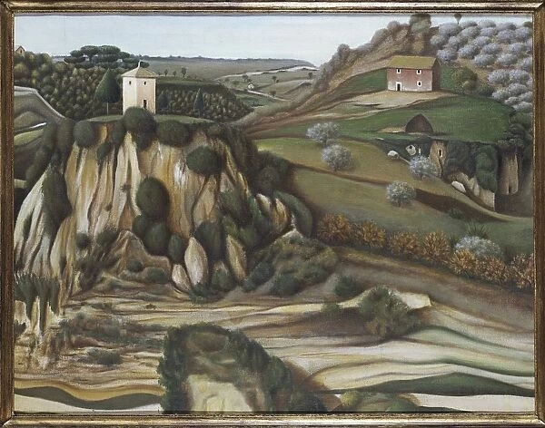 Italy, painting of The Plateau of the Parrot