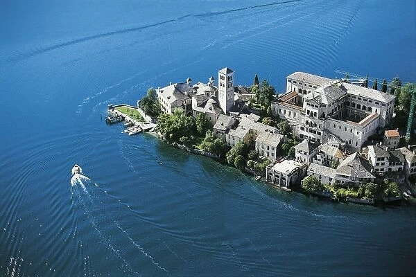 Italy, Piedmont Region, Lake Orta, Island of San Giulio