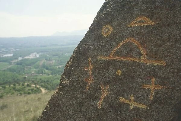 Italy, Piedmont Region, Susa Valley, Mount Musine rock carvings
