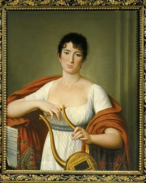 Italy, Portrait of Spanish opera singer, first wife of Gioacchino Rossini, Isabella Colbran