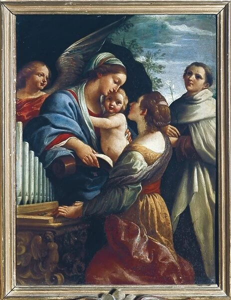 Italy, Rome, The Virgin and Child with Saint Cecilia and Saint Anthony