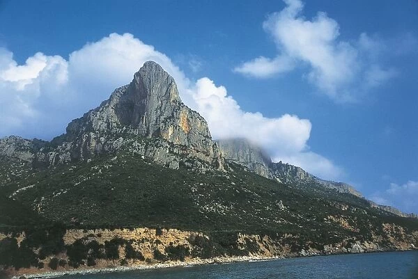 Italy, Sardinia Region, Ogliastra, mountainous coastline