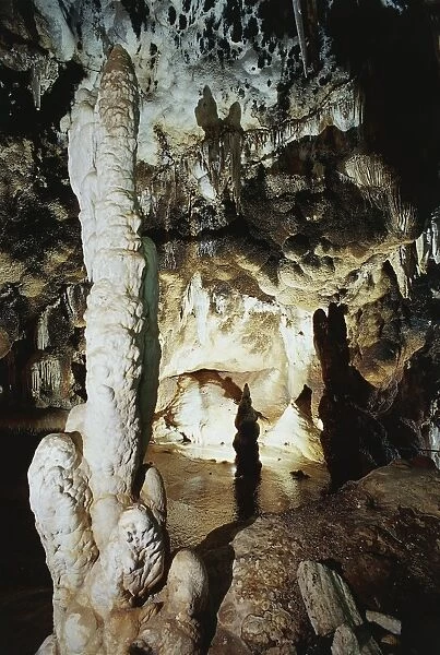 Italy, Sardinia Region, Province of Carbonia-Iglesias, Geominerary Park of Sardinia, San Giovanni mine in Santa Barbara cave at Gonnesa