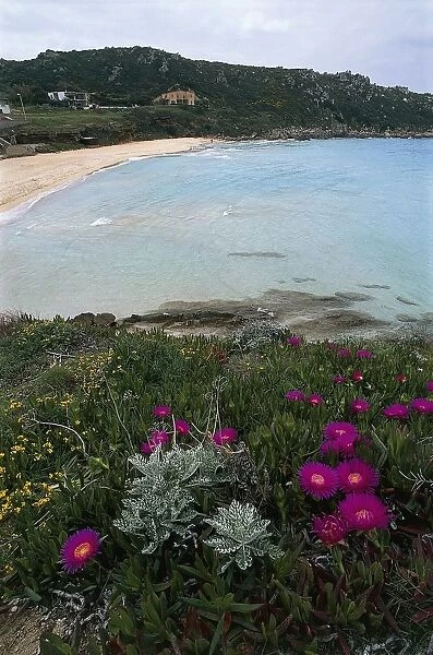 Italy, Sardinia Region, Province of Sassari, Rena Bianca beach at Santa Teresa di Gallura