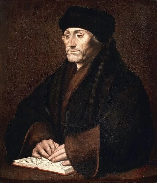 Italy, Turin, Portrait of Desiderius Erasmus of Rotterdam