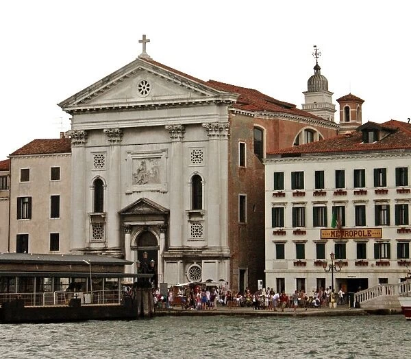 Italy, Venice, View of Santa Maria della Pieta church