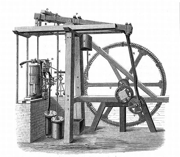 James Watts (1736-1819) prototype steam engine Old Bess c1778. In this engine