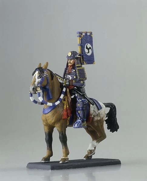 Japanese Samurai toy soldier on horse