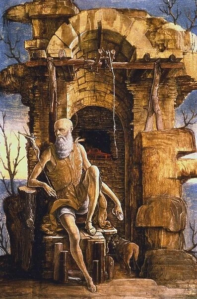Jerome in the Desert. St Jerome (c340-420) a father of Western Church