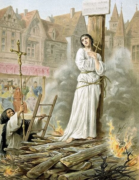 Joan of Arc (c1412-31) St Jeanne d Arc, the Maid of Orleans, French patriot and martyr