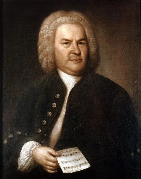 Johann Sebastian Bach (1685-1750) in 1746. German composer and organist. Portrait