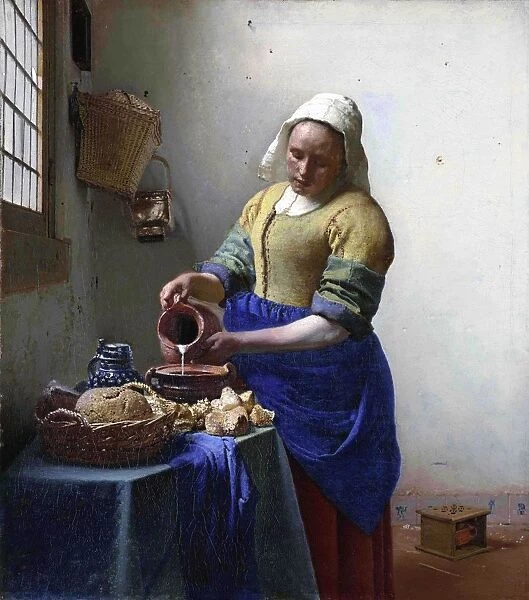 Johannes Vermeer (1632-1674) Dutch painter, The Milkmaid