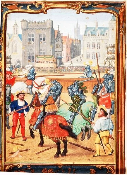 June, tournament, 16th century Flemish calendar