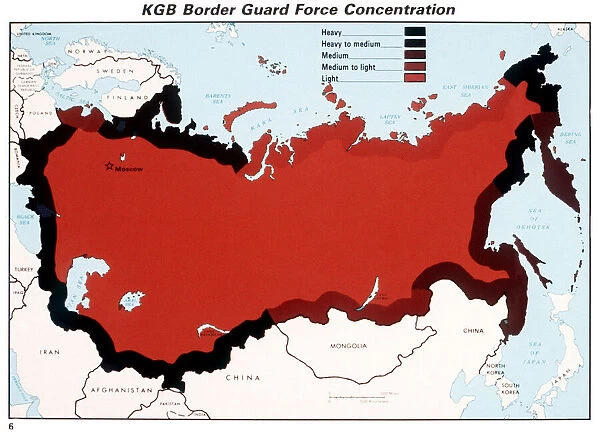 KGB Border Guard map