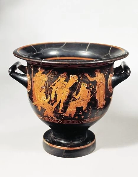 Krater depicting Zeus and gods of Olympus