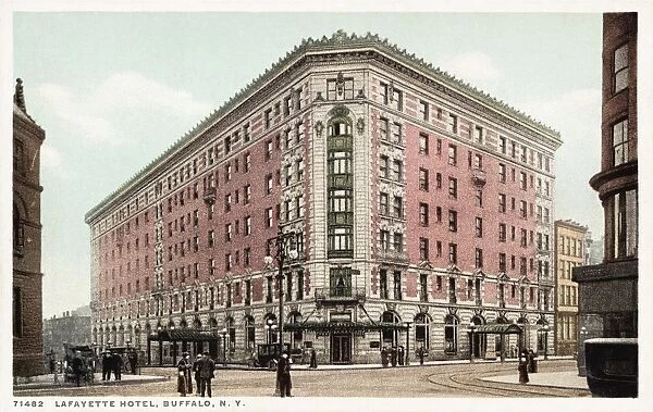 Lafayette Hotel, Buffalo, N. Y. Postcard. ca. 1915-1925, Lafayette Hotel, Buffalo, N. Y. Postcard