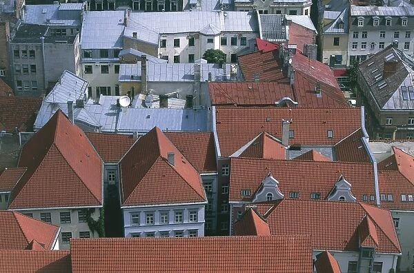 Latvia, Riga Historic Centre, Vecriga, aerial view
