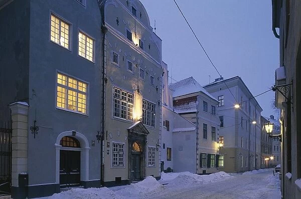 Latvia, Riga Historic Centre, Vecriga, Tris brali buildings