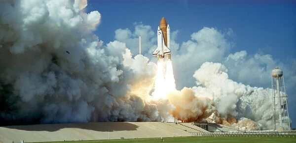 Launch of Space Shuttle Challenger, 1985. NASA photograph