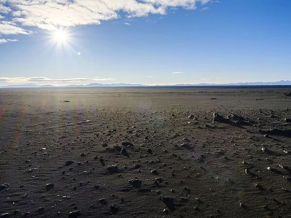 Lava, Lapillli and vulcanic ashes of the Bardarbunga eruption 2014 - 2015 in Holuhraun area. The north eastern interior highlands of Iceland in the Vatnajoekull National Park, a UNESCO world heritage site. Europe, Northern Europe, Iceland