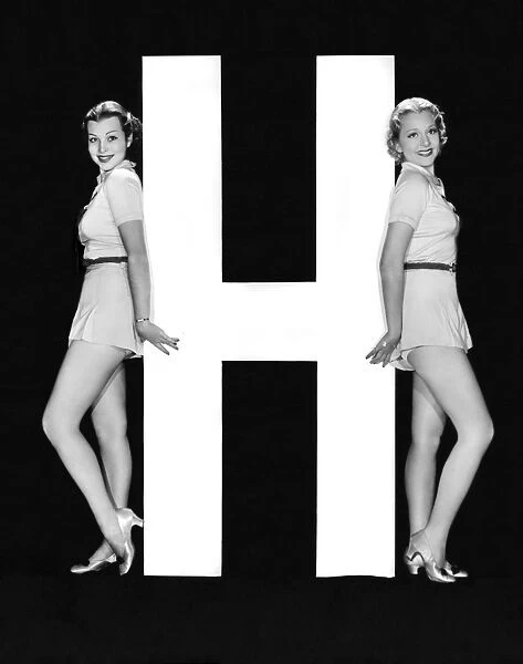 The Letter H And Two Women