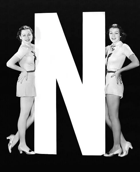 The Letter N And Two Women