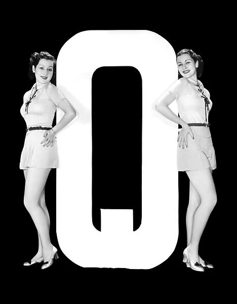 The Letter Q And Two Women